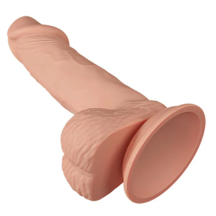 Dildo Consolador Con Textura Ultra Realista 20 Cm Con Ventosa 