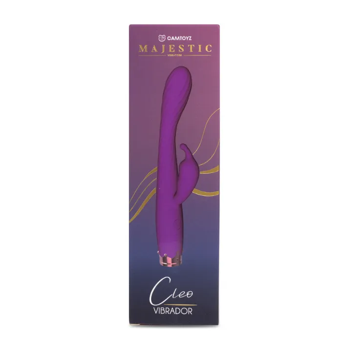 Vibrador Doble Estimulo Clitoris Y Punto G De Lujo Cleo 10 Modo De Vibracion (Recargable)