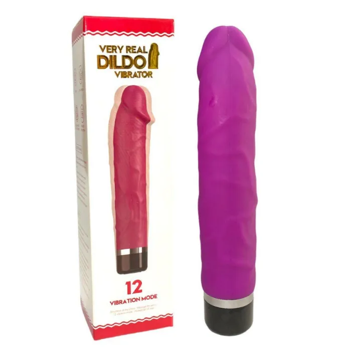 Vibrador Consolador Realista En Forma De Pene 12 Modos De Vibracion (Recargable)