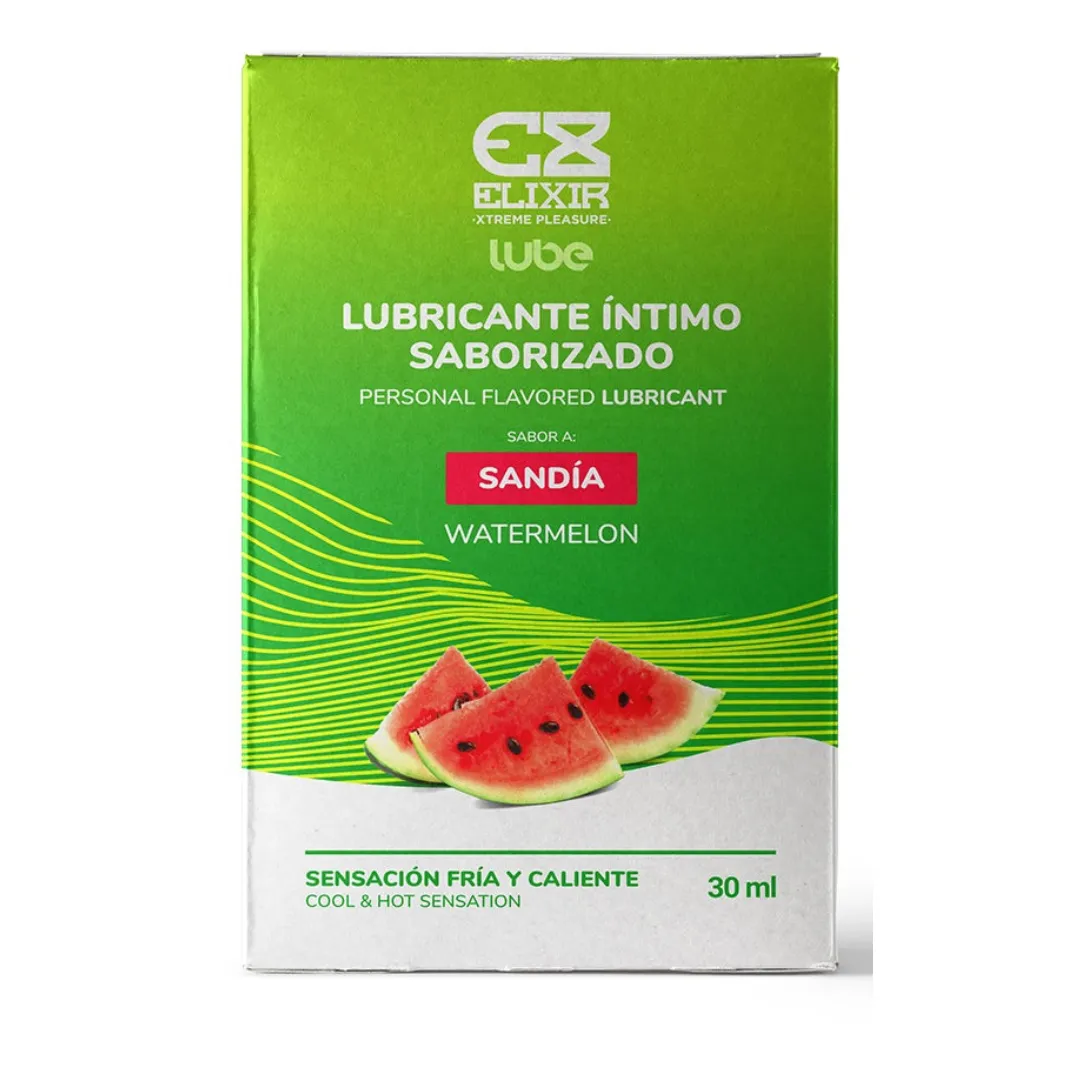 Lubricante Caliente-Frío Saborizado Sandía Elixir X 30 