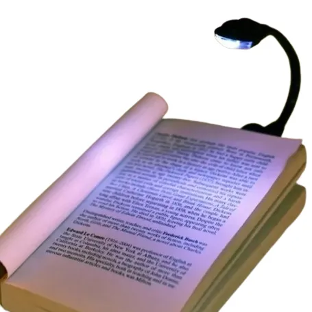 Lámpara Led De Clip Para Lectura De Libros Incluye Pilas