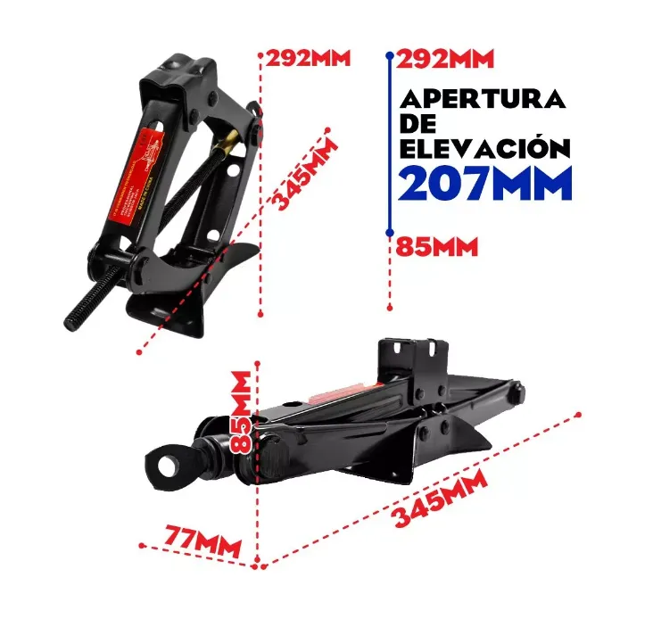 Gato Carro Tijera Plegable Para Carro Y Camión 1,5 Toneladas Envio Gratis