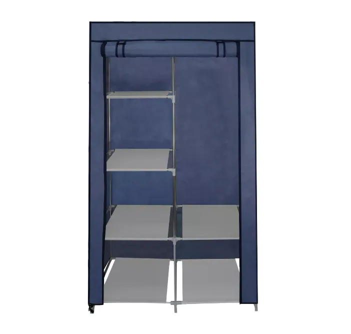 Mueble Closet Armario Organizador Tela Portatil Ropa Azul Envio Gratis