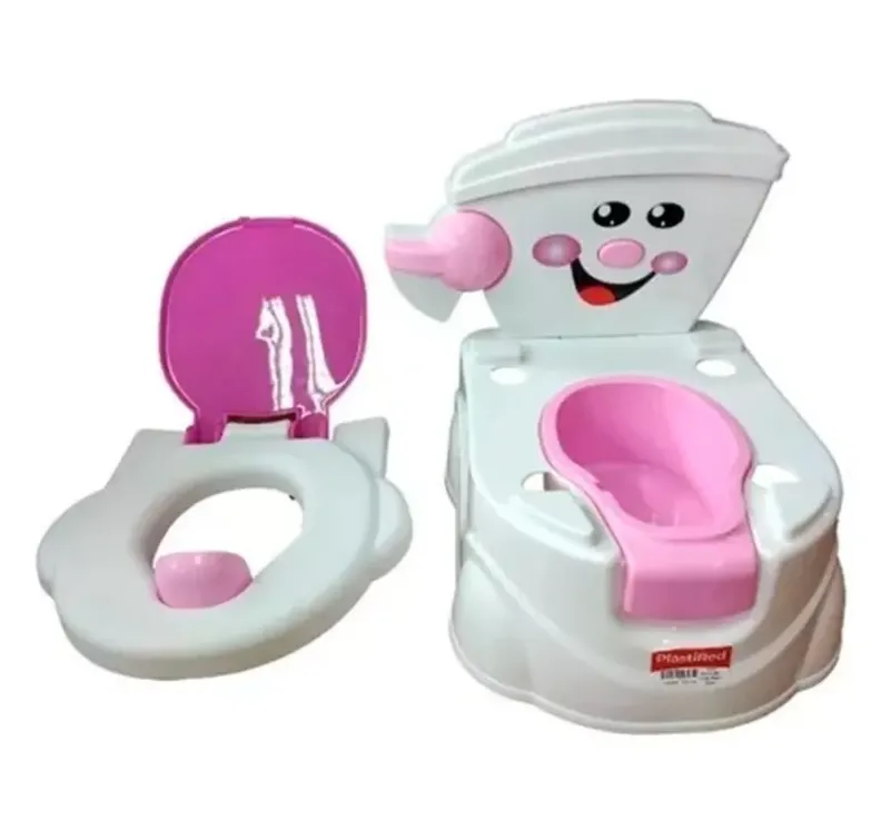 Vasenilla Tipo Baño Para Bebe Carita Magica Rosada Envio Gratis