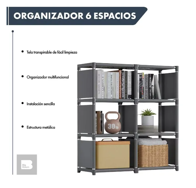 Mueble Zapatero Organizador Zapatosrack 6 Espacios 3 Niveles Envio Gratis