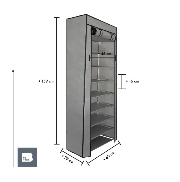 Mueble Zapatero Organizador Tela Con Forro 9 Niveles Armario Envio Gratis