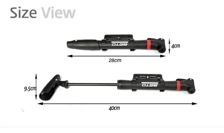 Bomba Inflador Beto Bicicleta Con Soporte  80psi