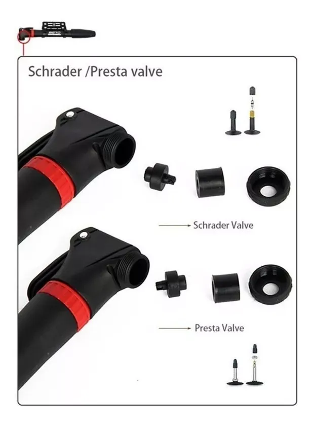 Bomba Inflador Beto Bicicleta Con Soporte  80psi