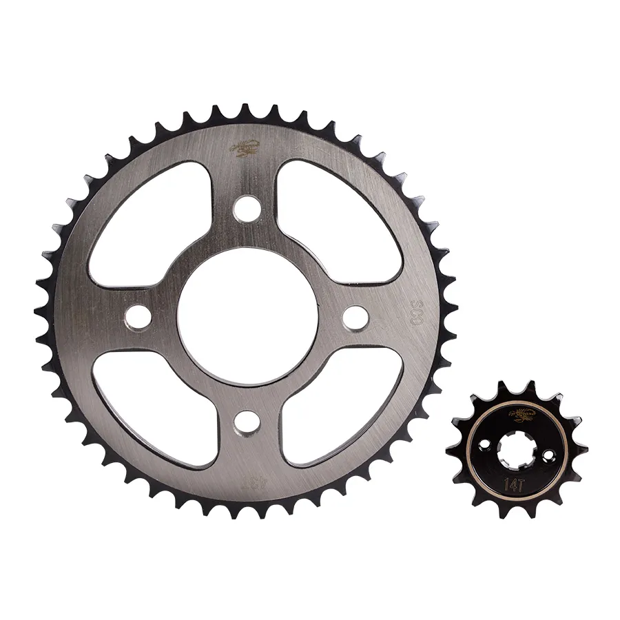 Kit Sprocket 14X43 Discov 150 St-125St-125+-125 Sport-Plsr 135-125-150 Ns-160 Ns /Revo Scorpion_Kitx2