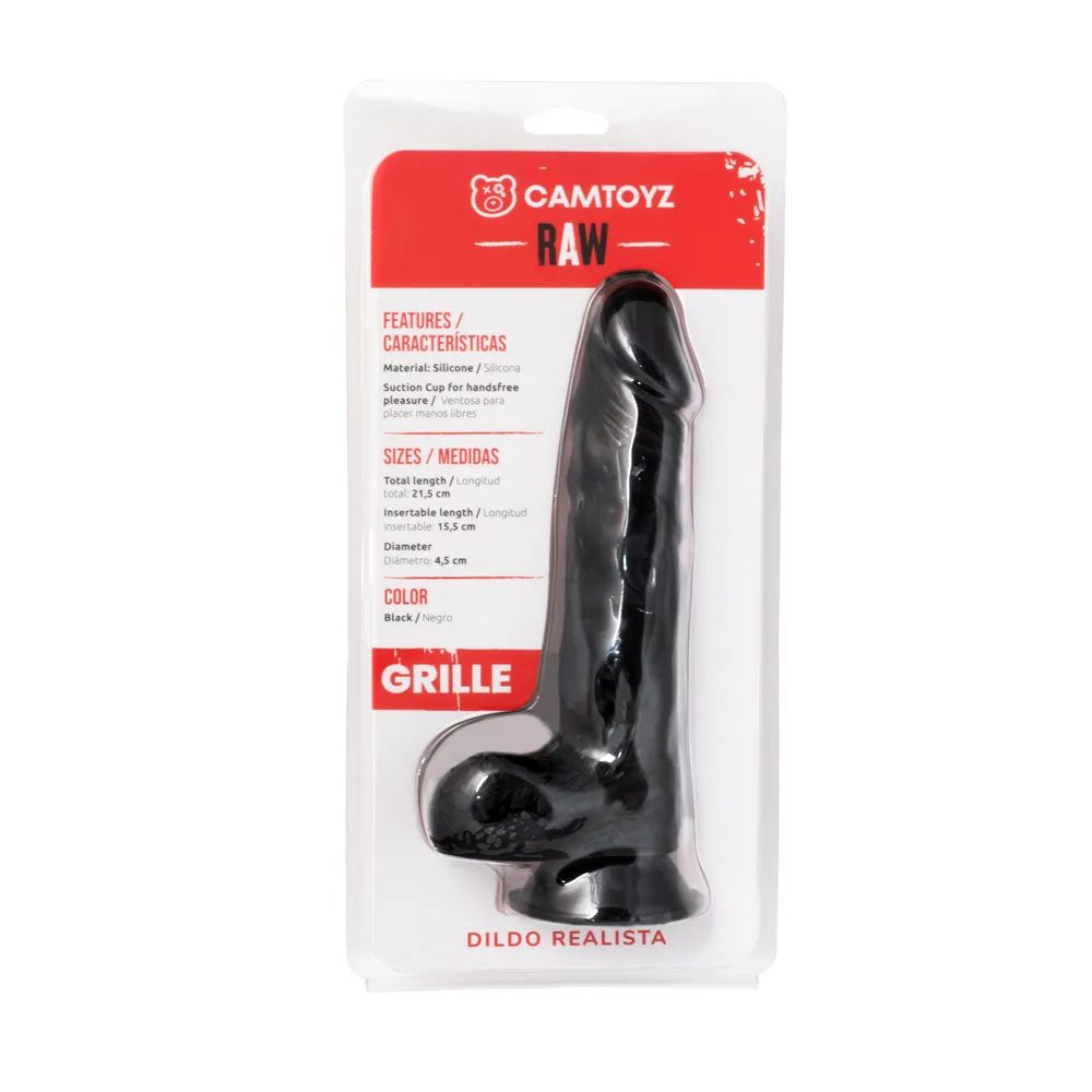 Dildo Realista Grille 21.5 cm Negro