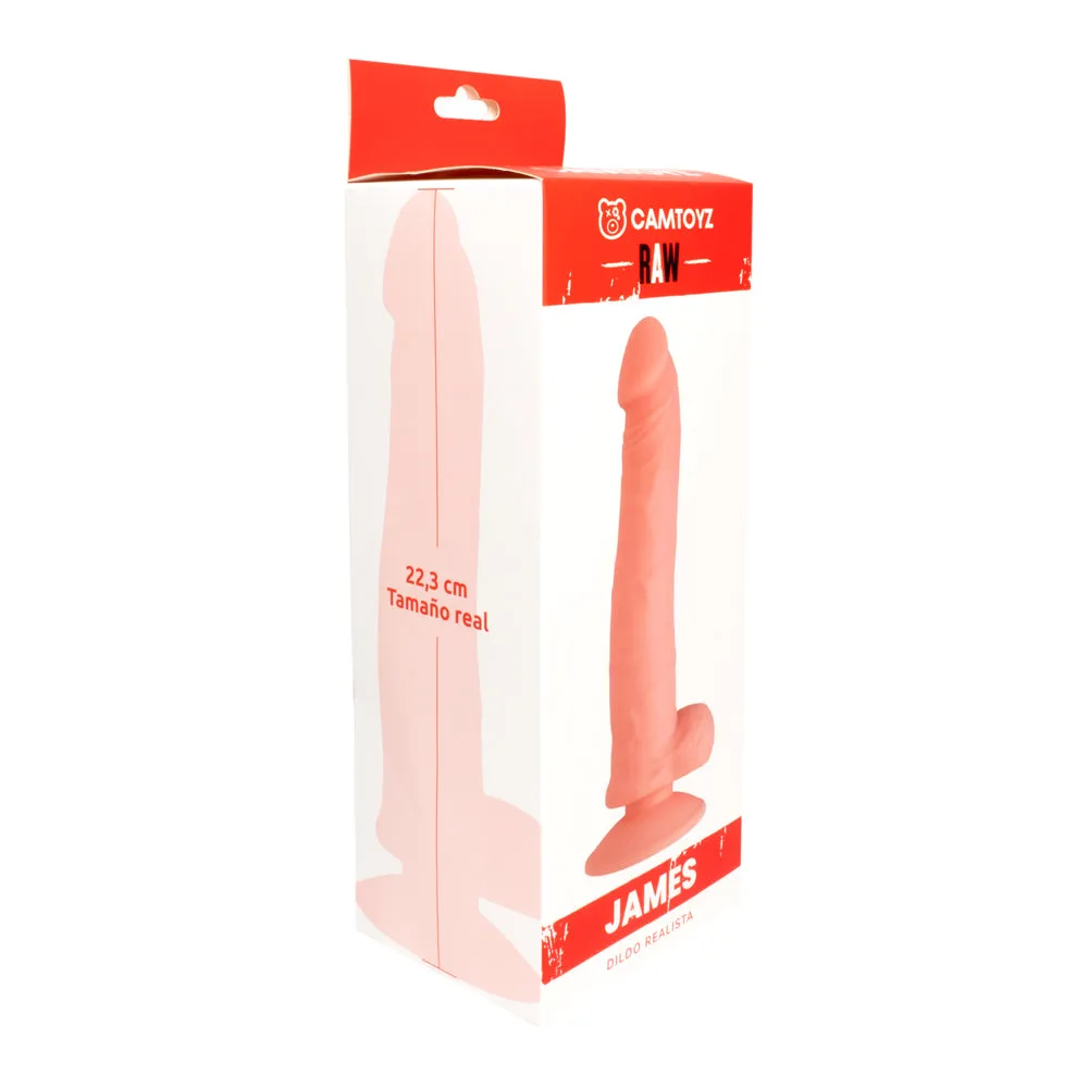 Dildo Realista James 22.3 Cm Cafe