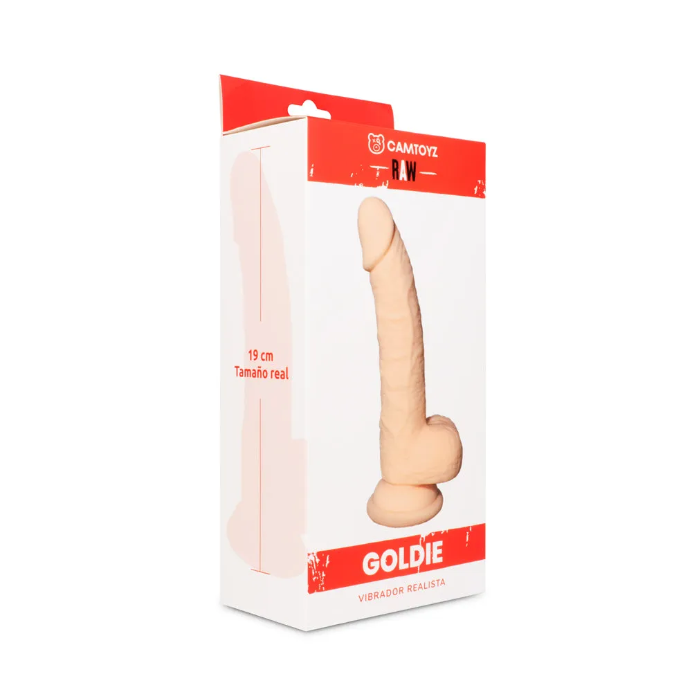 Vibrador Realista Goldie 19 cm Cafe