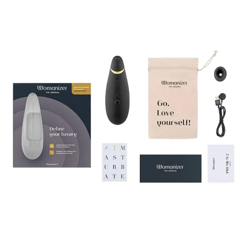 Succionador de Clítoris Womanizer Premium 2 Negro