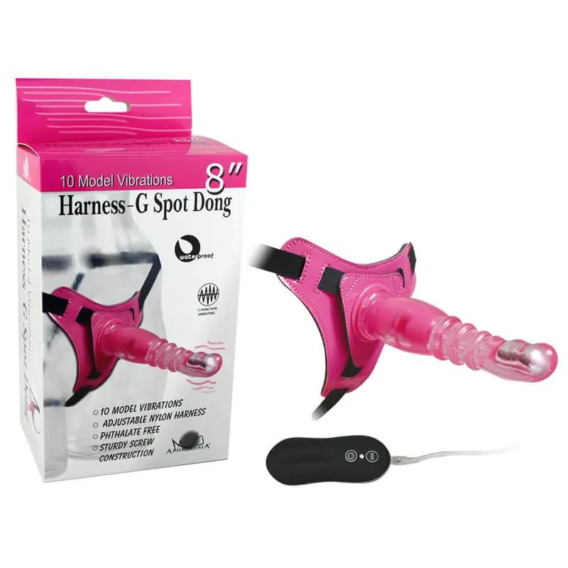 Arnés Erotico StrapOn Vibrador Heby Fucsia Camtoyz