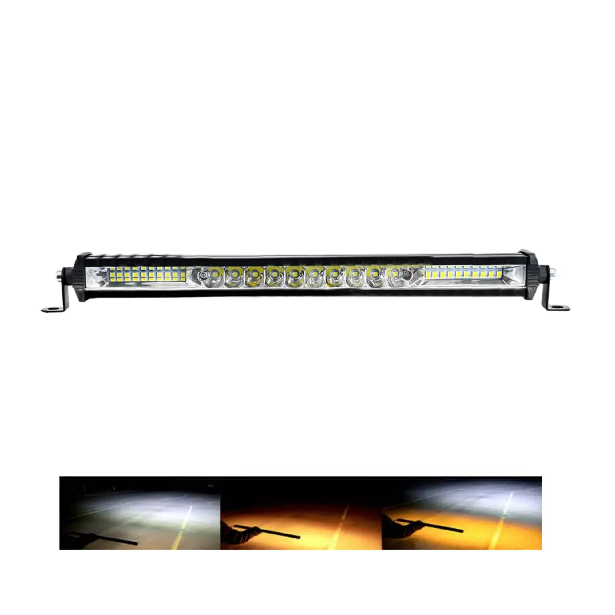 Exploradora Barra Led Lineal Para Carro 12.000lm Dual Color