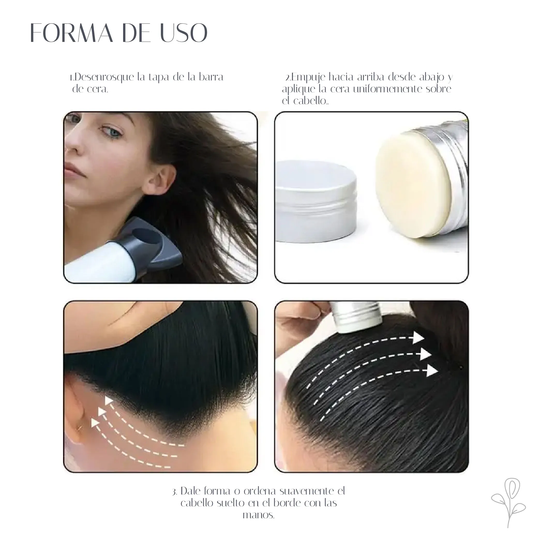 Barra Cera Fijadora Cabello 75g