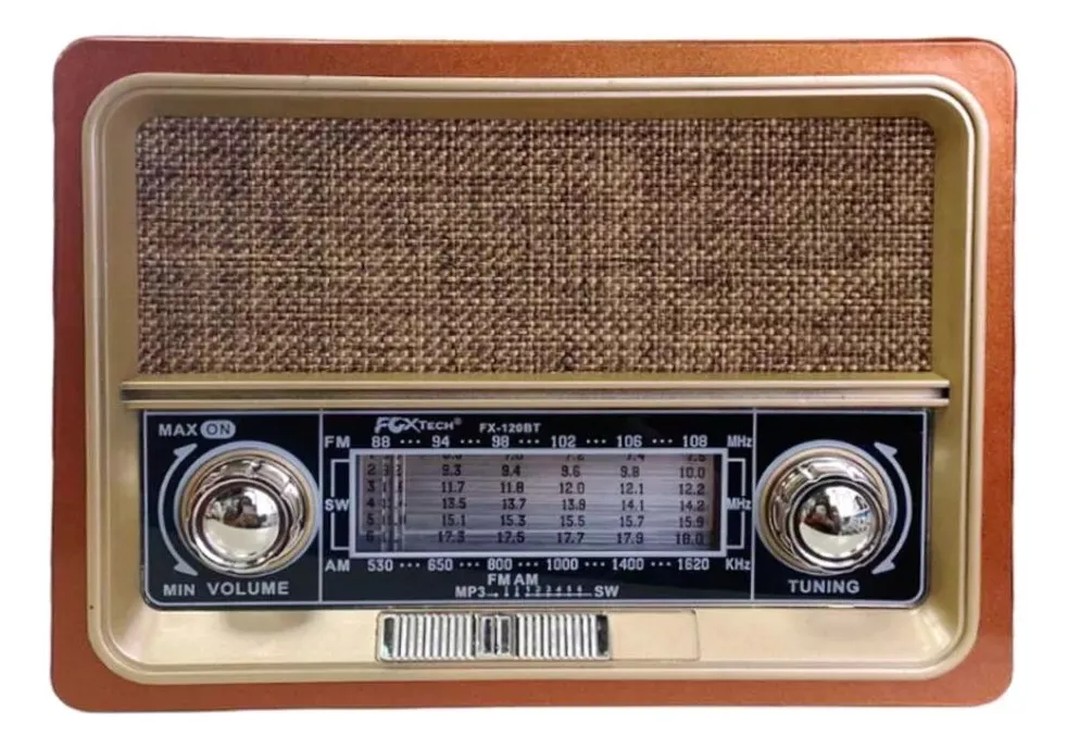Radio 3 Bandas Bluetooth Retro Vintage Usb Original