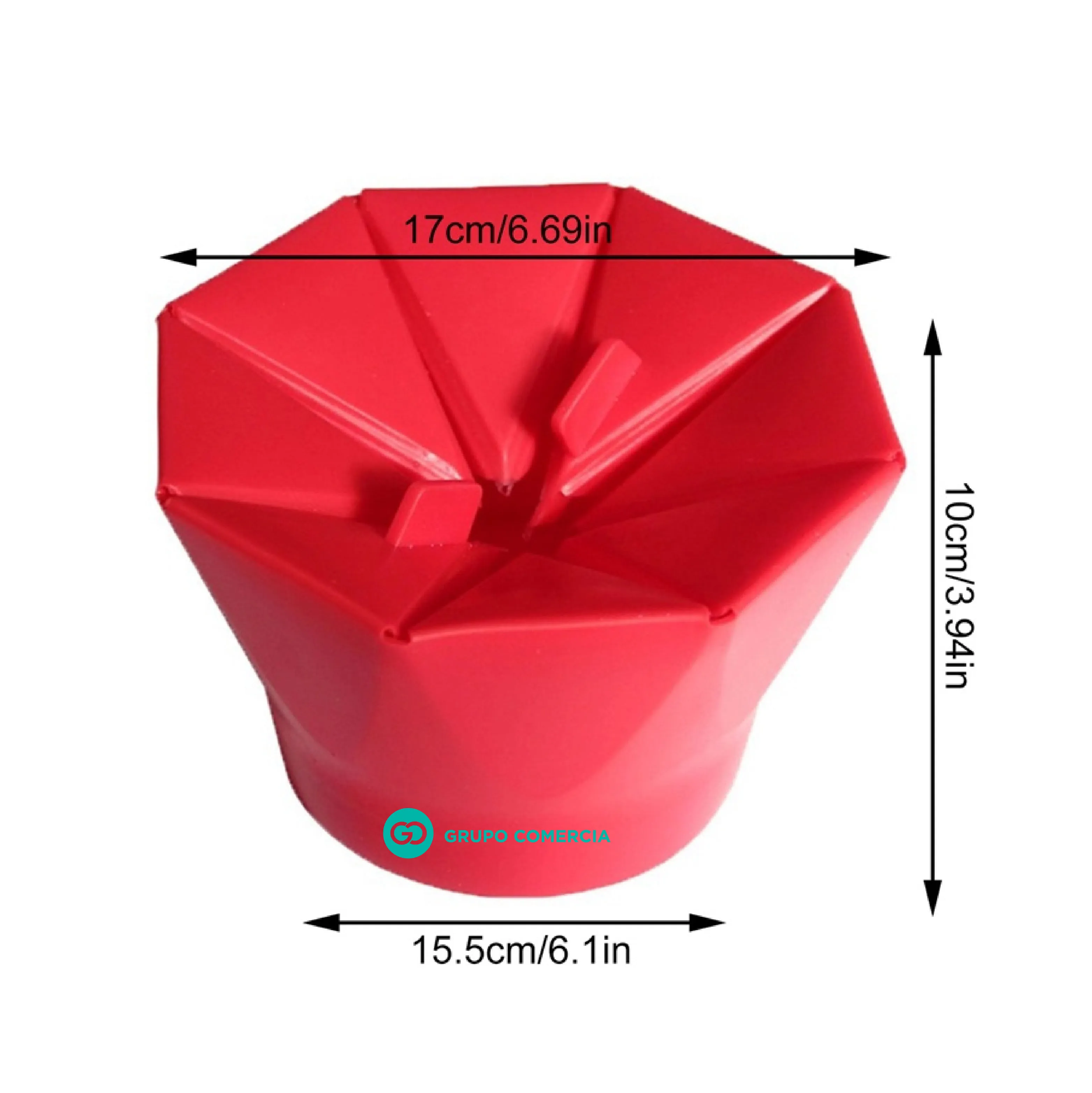 Recipiente Plegable Silicona Microondas Para Palomitas Maíz