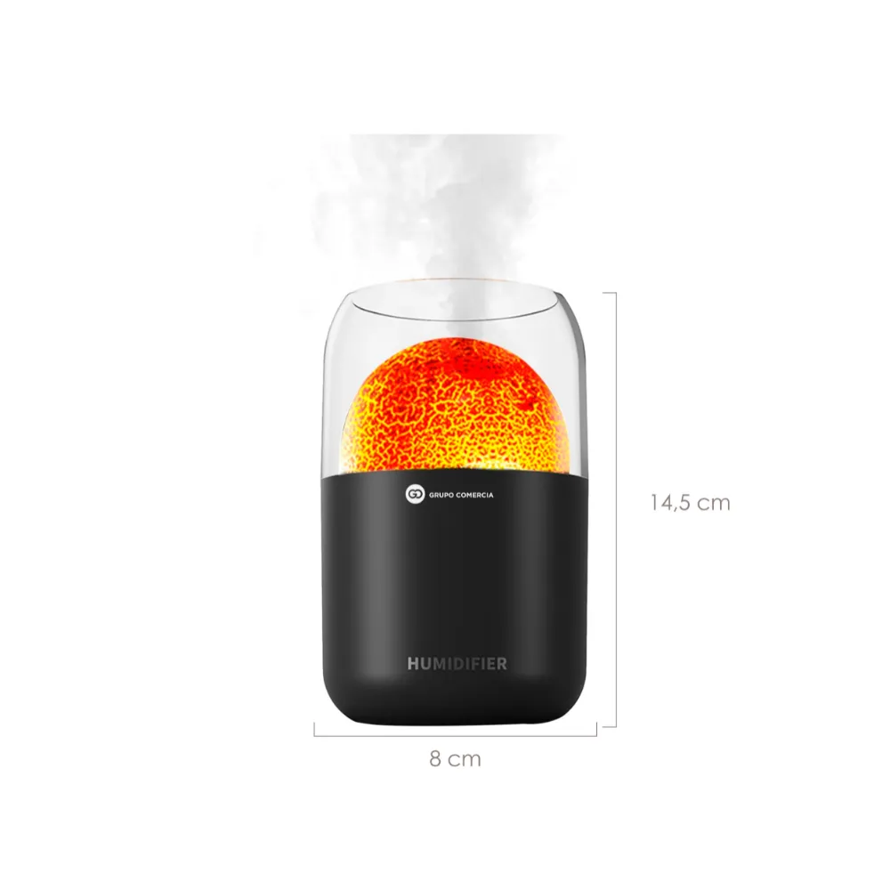 Humidificador Difusor Aromaterapia Volcán Con Esencia 300ml