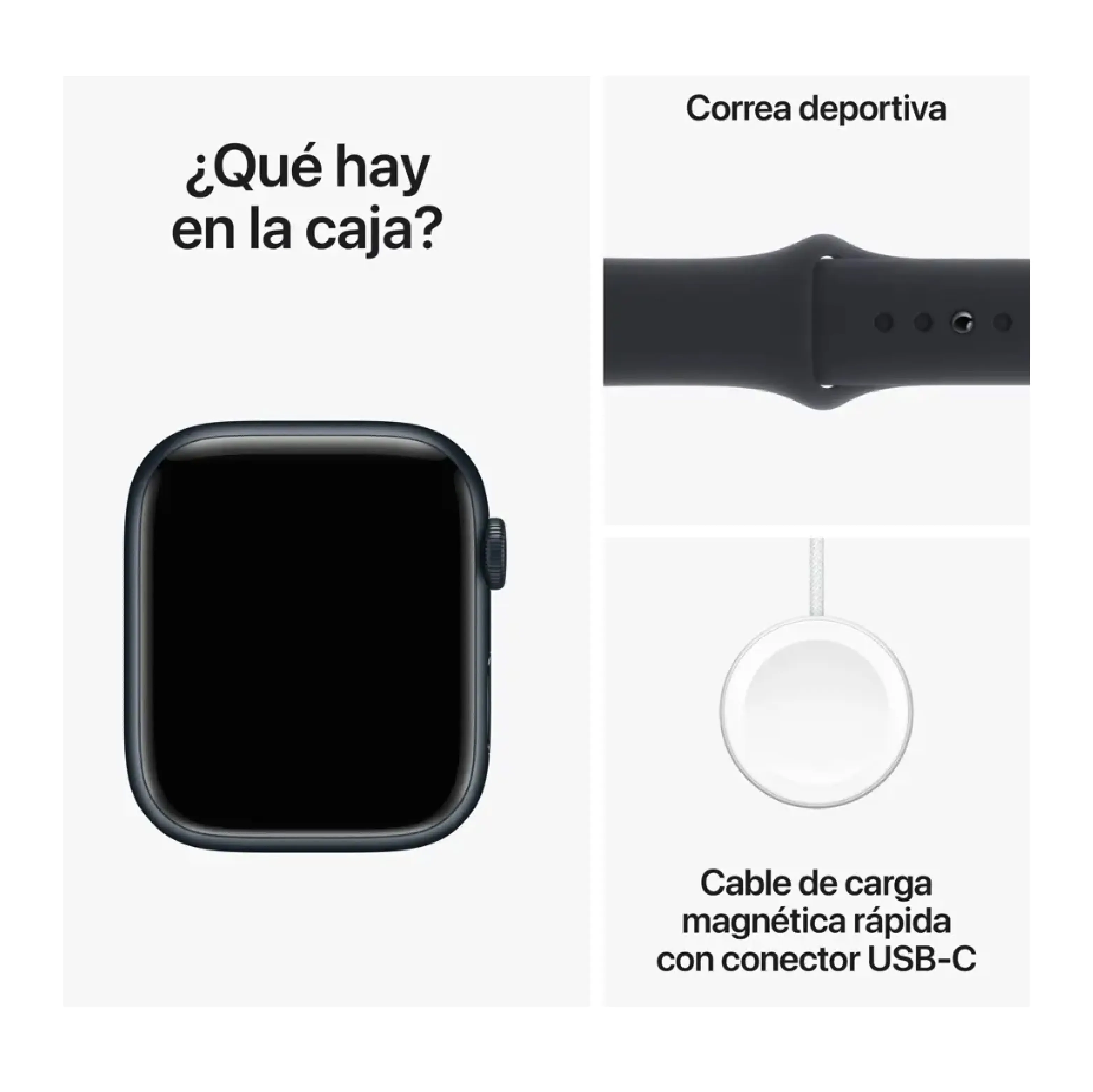 Apple Watch Replica Exacta Alta Calidad Negro 45 mm