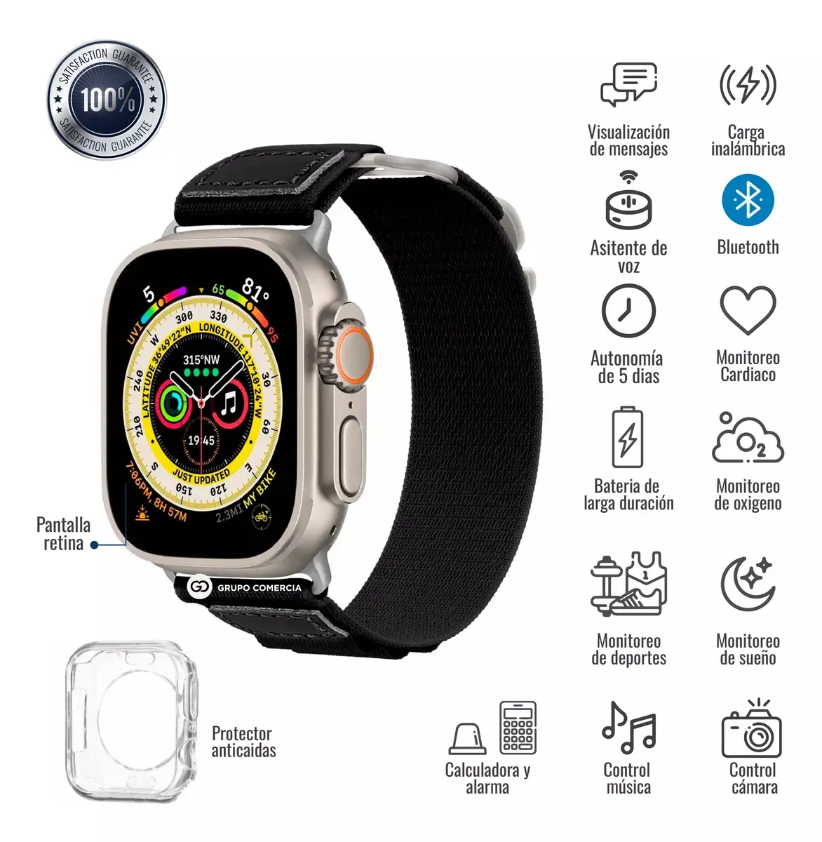 Smart Watch + Audifonos Inalambricos I20 Ultra Max Suit