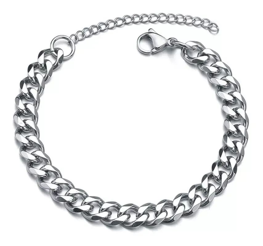 Pulsera Manilla Cubana Para Hombre Elegante 23Cm Acero inoxidable  