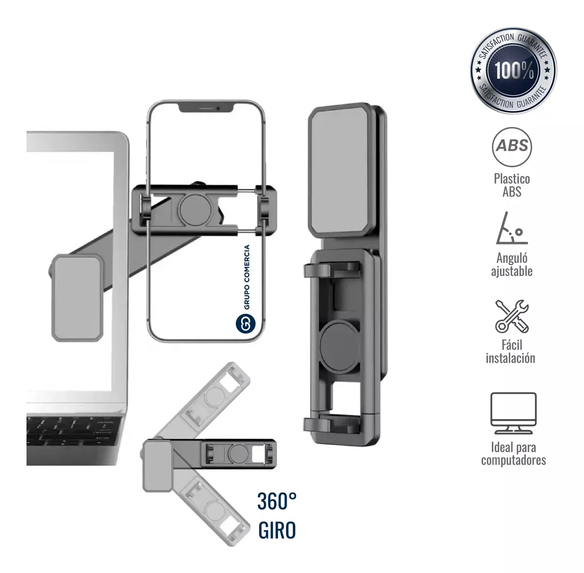 Holder Para Celular Computador Laptop Ajustable Practico