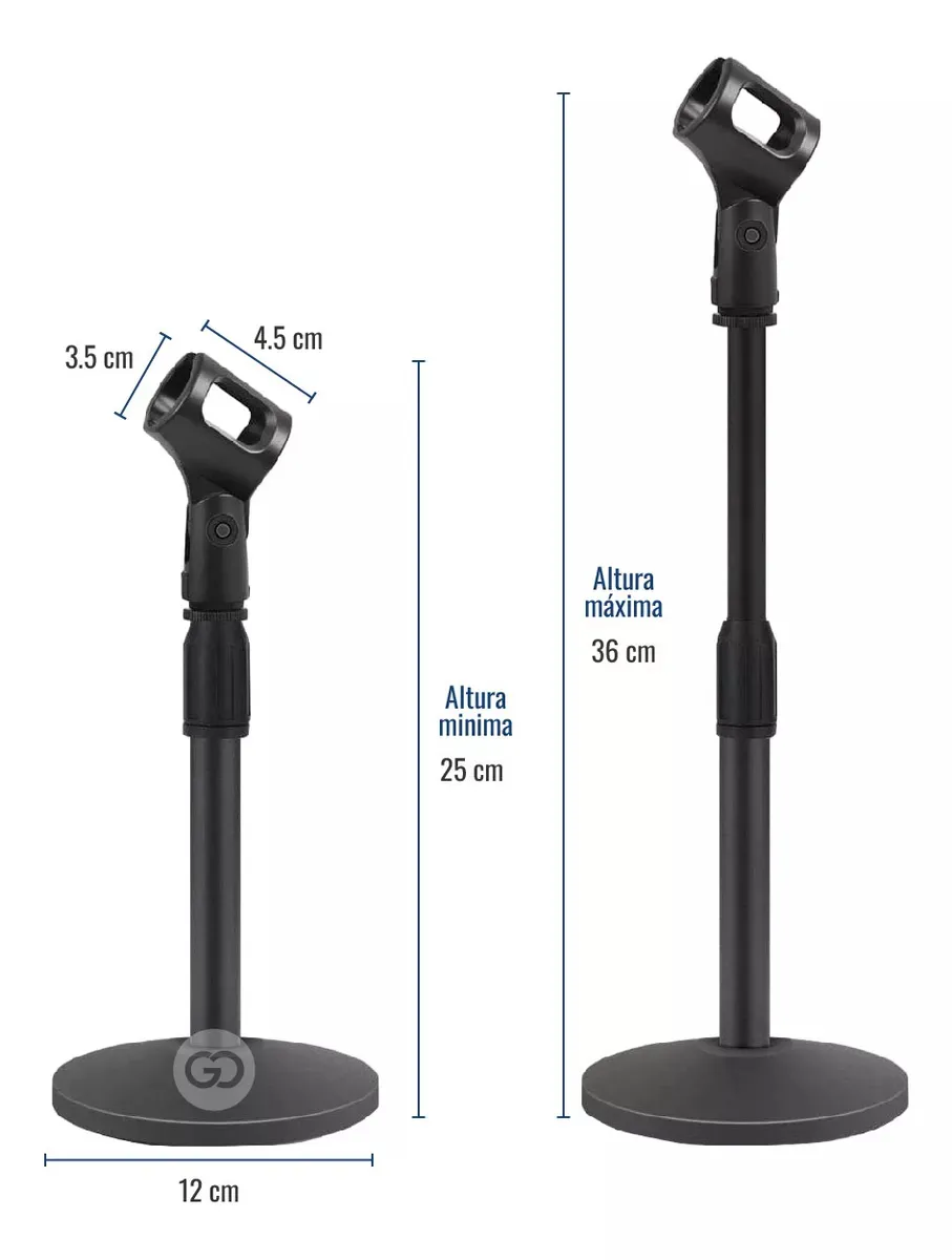 Soporte Stand Para Micrófono De Mesa Escritorio Ajustable