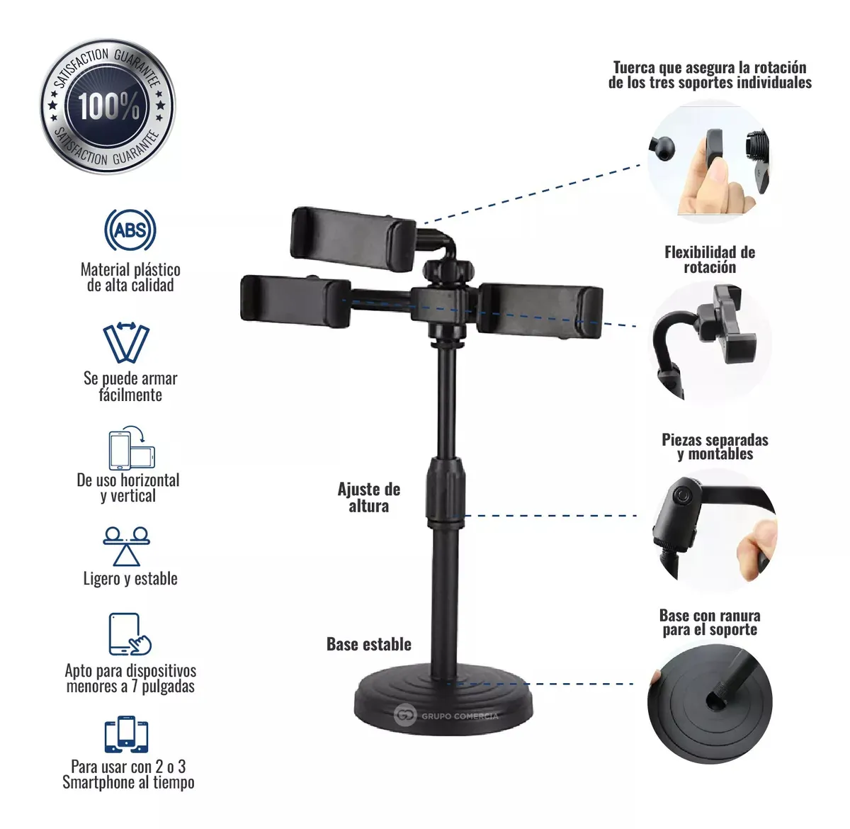 Holder Soporte Para Celulares Stand Profesional Multifunción