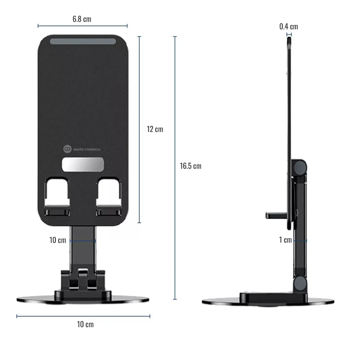 Base Para Celular Fina Con Rotación Inclinación Escritorio