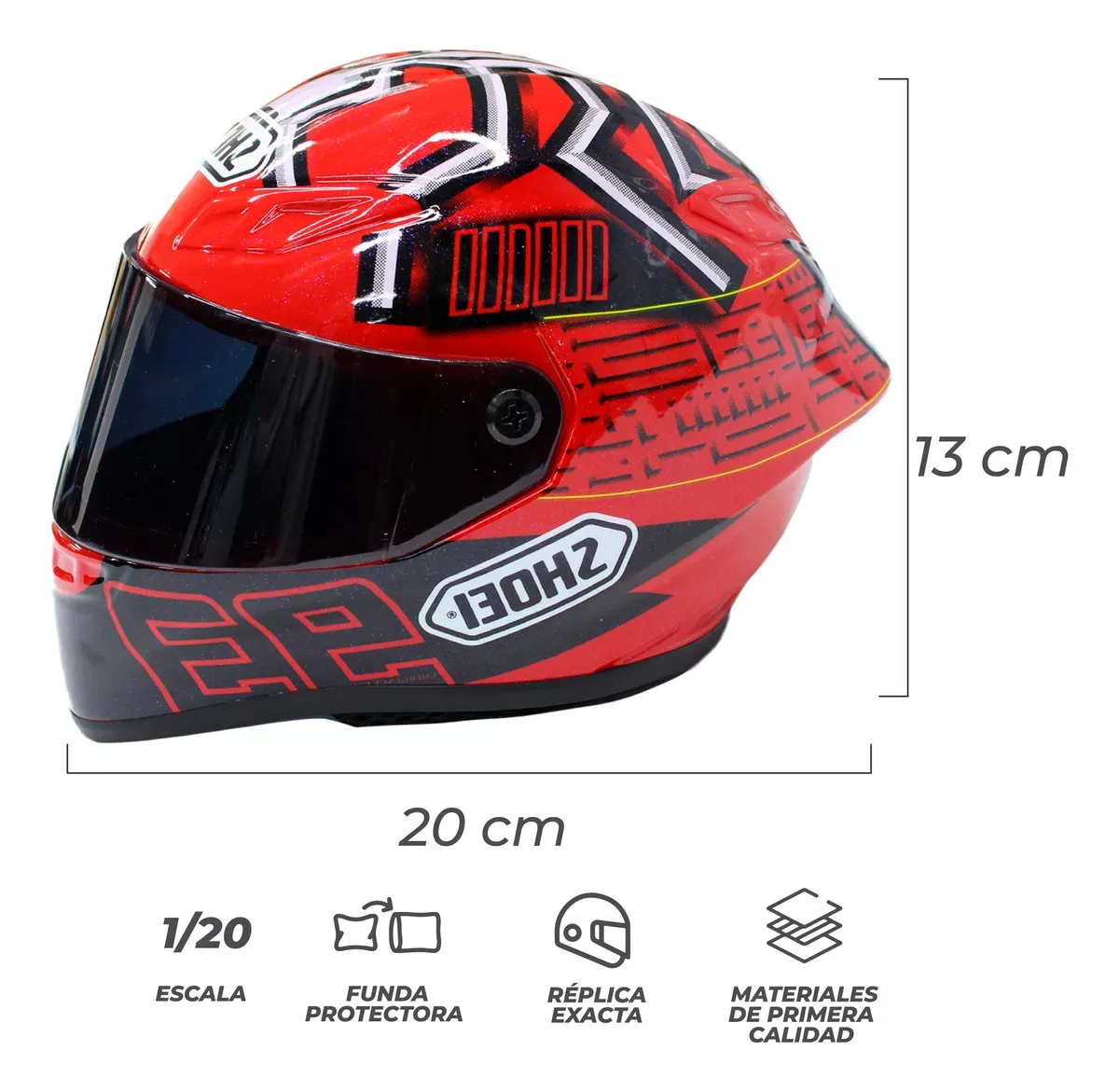 Mini Casco Coleccionables Para Amantes Al Motociclismo