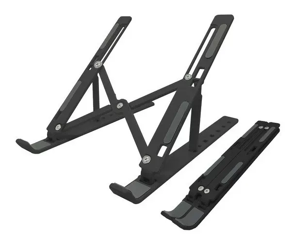 Base Soporte Portátil Laptop Plegable Aluminio Negro