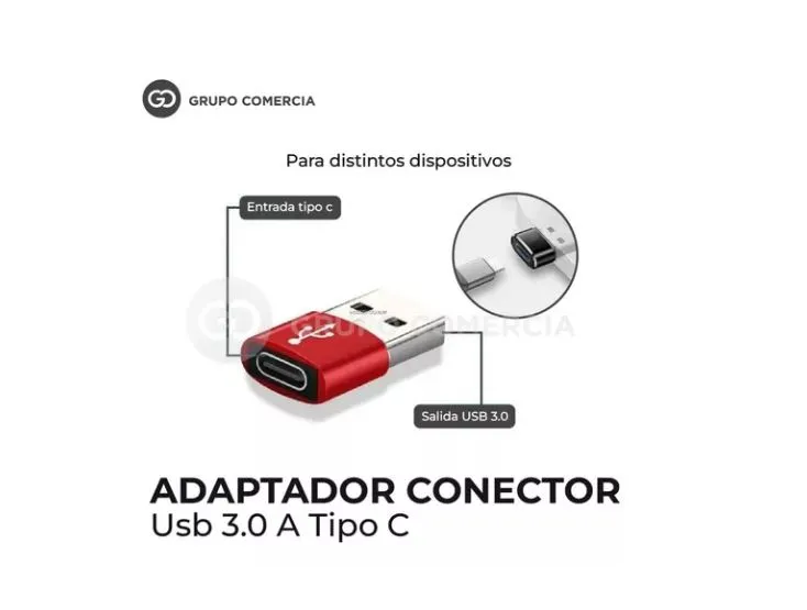 Convertidor Adaptador Conector Usb 3.0 A Tipo C