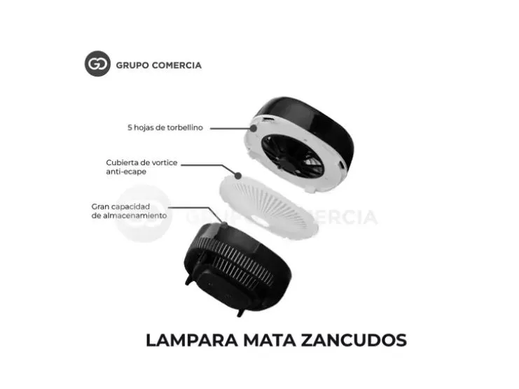 Lampara Mata Zancudos Anti Mosquitos Insecto Silenciosa Casa