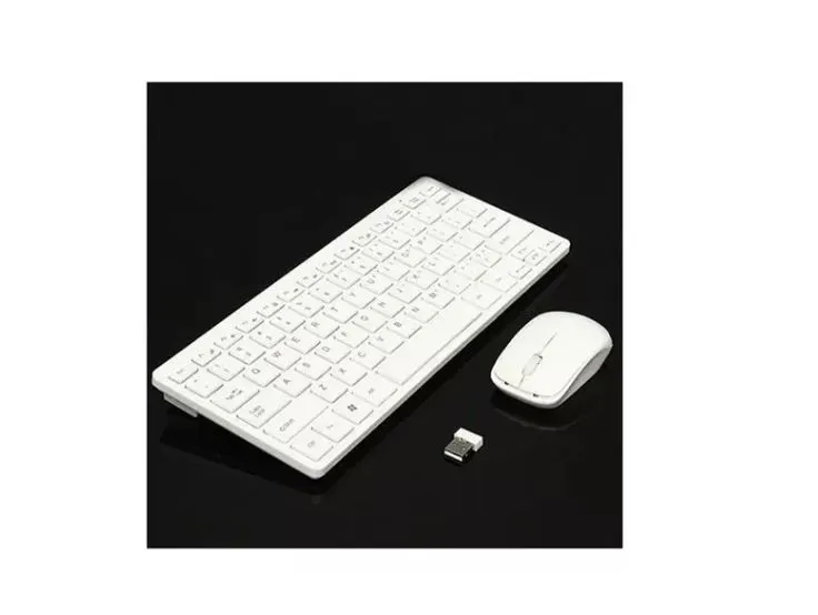 Combo Teclado Mouse Inalambrico Mini Tipo Mac Protector Teclado