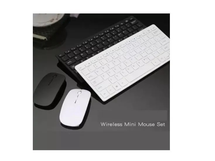 Combo Teclado Mouse Inalambrico Mini Tipo Mac Protector Teclado