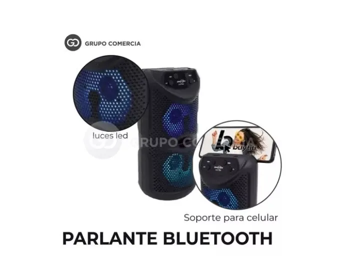 Parlante Bluetooth / Radio Cilindrico Mp3 Mega Bass Original