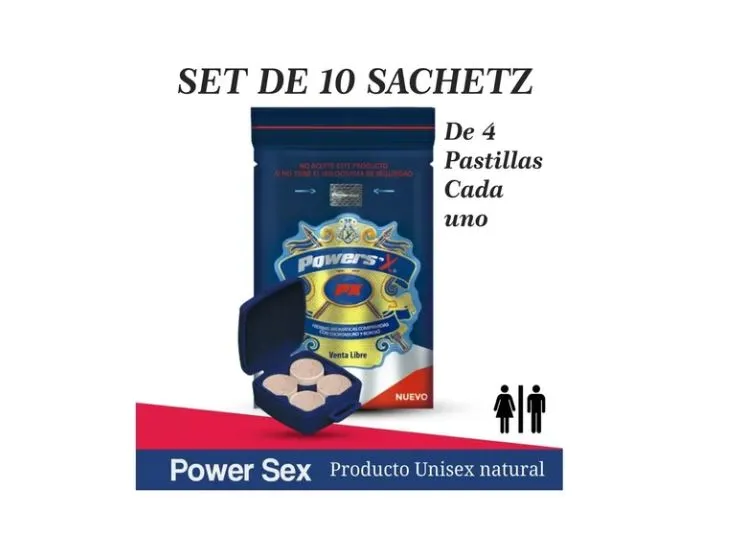 Powersex 10 Sachet 40 Comprimidos Potenciador Sexual