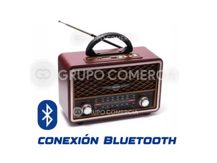 Radio Am / Fm Bluetooth Retro Vintage Recargable Usb