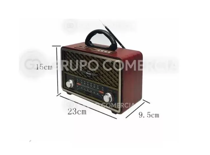 Radio Am / Fm Bluetooth Retro Vintage Recargable Usb