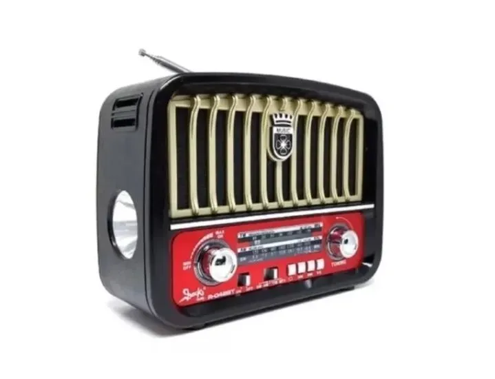 Radio Parlante Linterna Usb Retro Am Fm Recargable