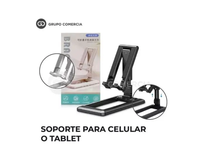 Soporte Base Celular Mesa Escritorio Ajustable Videollamadas