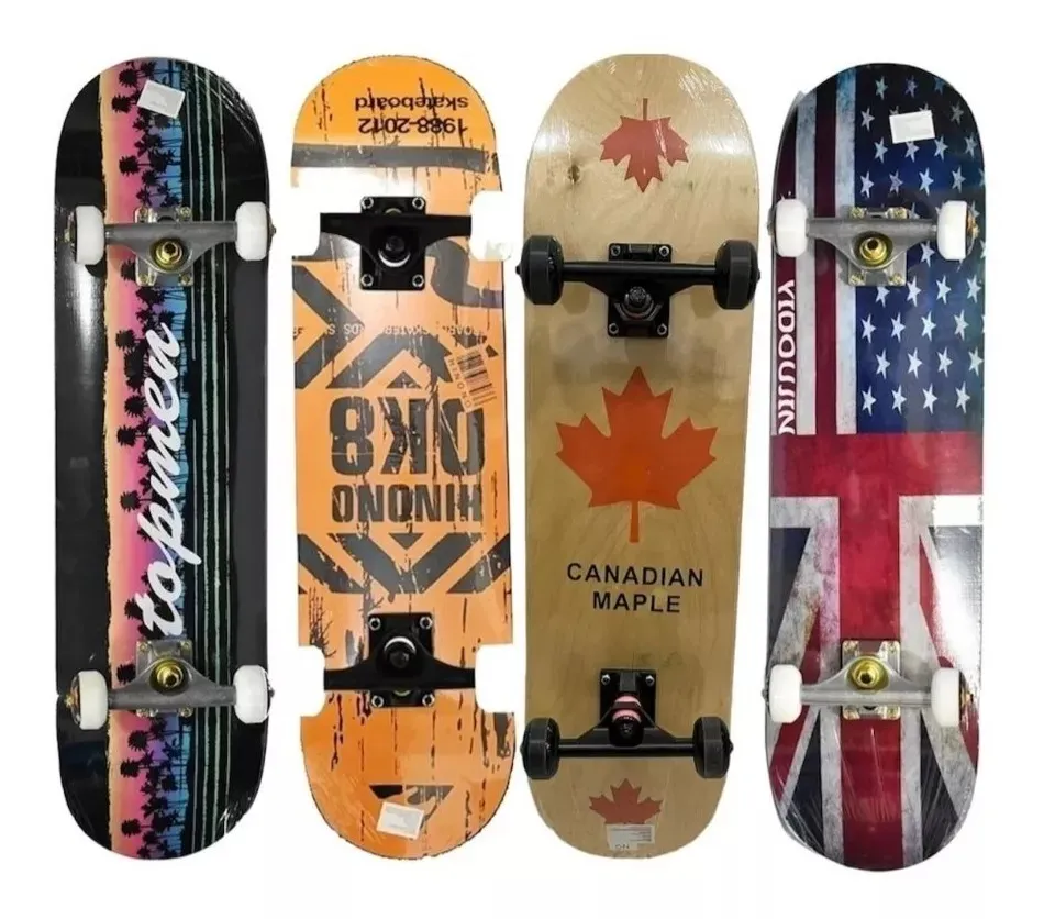 Tabla Skate Patineta Profesional 100% Pino Canadiense Diseño