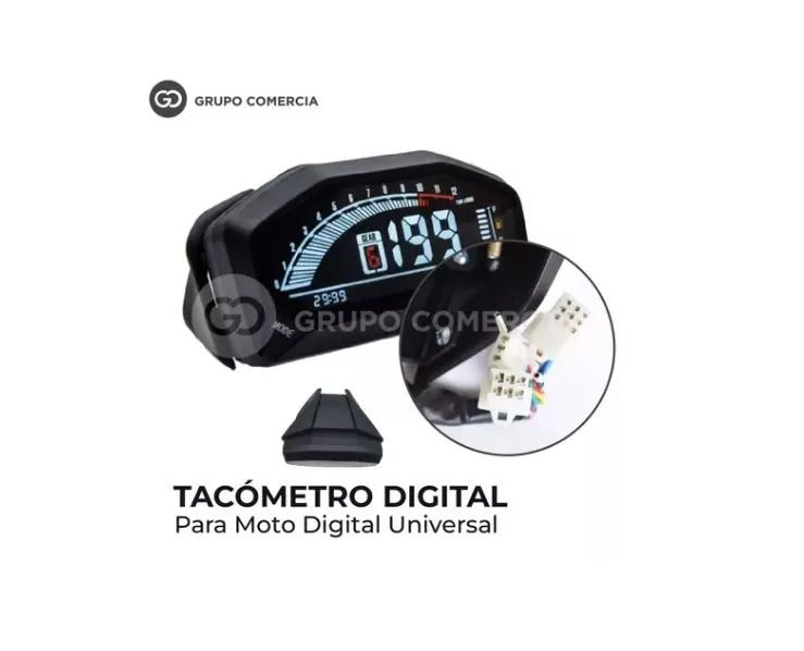 Tacómetro Digital Para Moto Digital Universal Lujo