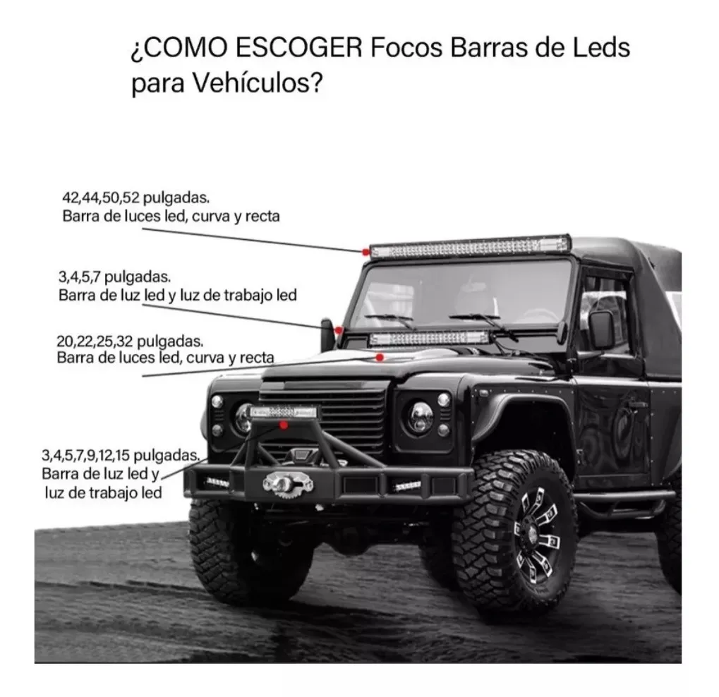 Exploradora Slim 11.000 Lm Barra De Led Doble Fija 30 Cm