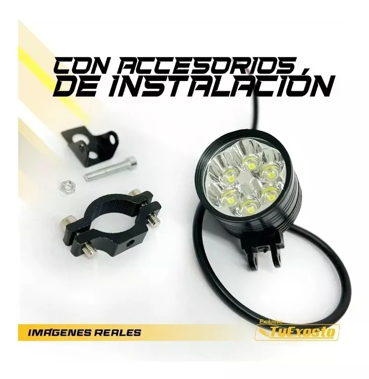 Par Exploradoras Led Potentes Motos Universal 3 Funciones