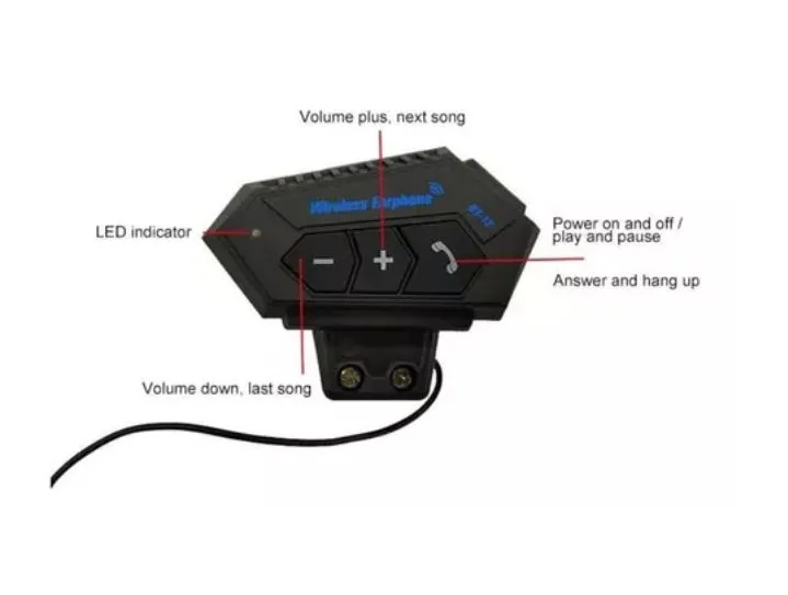 Intercomunicador Auriculares Micrófono Casco Bluetooth