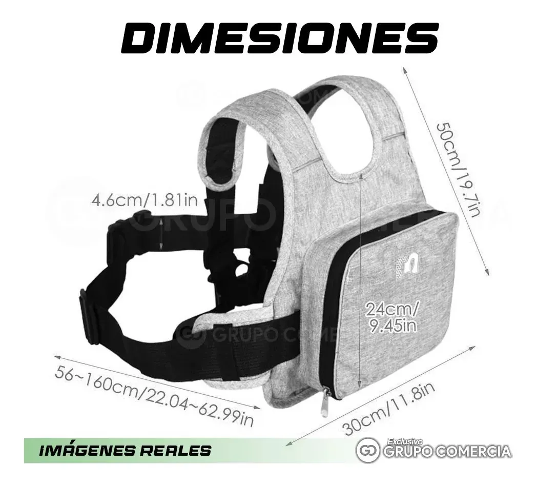 Sujetador Canguro Seguridad Niños Para Moto/ Bicicleta Arnés