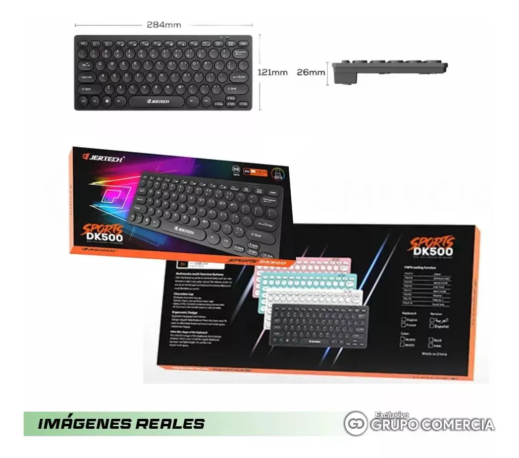 Teclado Usb Slim Jertech Portable Original 78 Teclas