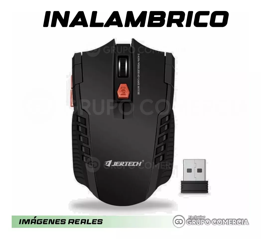 Mouse Inalamabrico 6 Botones Gamer Jertech Laser Senser